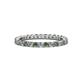 1 - Joyce 2.30 mm Diamond and Lab Created Alexandrite Eternity Band 