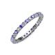 4 - Joyce 2.30 mm Tanzanite and Diamond Eternity Band 