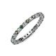 4 - Joyce 2.30 mm Diamond and Lab Created Alexandrite Eternity Band 