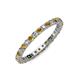 4 - Joyce 2.30 mm Citrine and Diamond Eternity Band 