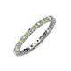 4 - Joyce 2.30 mm Peridot and Diamond Eternity Band 