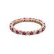 3 - Joyce 2.30 mm Ruby and Diamond Eternity Band 