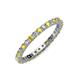 4 - Joyce 2.30 mm Yellow Sapphire and Diamond Eternity Band 