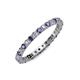 4 - Joyce 2.30 mm Iolite and Diamond Eternity Band 