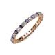 4 - Joyce 2.30 mm Iolite and Diamond Eternity Band 