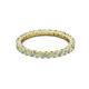 3 - Joyce 2.30 mm Peridot and Diamond Eternity Band 