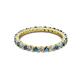 3 - Joyce 2.30 mm Blue and White Diamond Eternity Band 