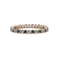 1 - Joyce 2.30 mm Smoky Quartz and Diamond Eternity Band 