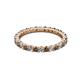 3 - Joyce 2.30 mm Smoky Quartz and Diamond Eternity Band 