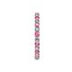 6 - Joyce 2.30 mm Pink Sapphire and Diamond Eternity Band 
