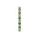 6 - Joyce 2.30 mm Green Garnet and Diamond Eternity Band 