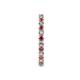 6 - Joyce 2.30 mm Rhodolite Garnet and Diamond Eternity Band 