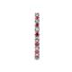6 - Joyce 2.30 mm Rhodolite Garnet and Diamond Eternity Band 