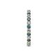 6 - Joyce 2.30 mm London Blue Topaz and Diamond Eternity Band 