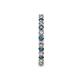 6 - Joyce 2.30 mm London Blue Topaz and Diamond Eternity Band 