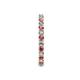6 - Joyce 2.30 mm Pink Tourmaline and Diamond Eternity Band 