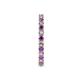 6 - Joyce 2.30 mm Amethyst and Diamond Eternity Band 
