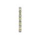 6 - Joyce 2.30 mm Peridot and Diamond Eternity Band 