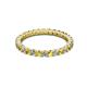 3 - Joyce 2.30 mm Yellow and White Diamond Eternity Band 