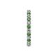 6 - Joyce 2.30 mm Green Garnet and Diamond Eternity Band 
