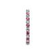 6 - Joyce 2.30 mm Pink Tourmaline and Diamond Eternity Band 