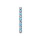 6 - Joyce 2.30 mm Blue Topaz and Diamond Eternity Band 