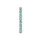 6 - Joyce 2.30 mm Blue Topaz and Diamond Eternity Band 