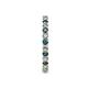 6 - Joyce 2.30 mm Blue and White Diamond Eternity Band 