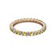 3 - Joyce 2.30 mm Yellow and White Diamond Eternity Band 
