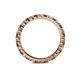 5 - Joyce 2.30 mm Smoky Quartz and Diamond Eternity Band 
