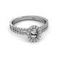 2 - Amaya Desire Semi Mount Halo Engagement Ring 