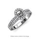 3 - Amaya Desire Semi Mount Halo Engagement Ring 