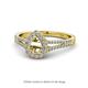 1 - Raisa Desire Semi Mount Halo Engagement Ring 