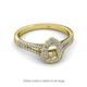 2 - Raisa Desire Semi Mount Halo Engagement Ring 