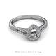 2 - Raisa Desire Semi Mount Halo Engagement Ring 