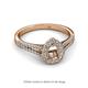 2 - Raisa Desire Semi Mount Halo Engagement Ring 