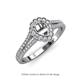 3 - Raisa Desire Semi Mount Halo Engagement Ring 