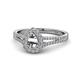 1 - Raisa Desire Semi Mount Halo Engagement Ring 