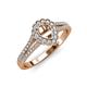 3 - Raisa Desire Semi Mount Halo Engagement Ring 