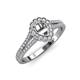 3 - Raisa Desire Semi Mount Halo Engagement Ring 
