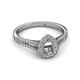 2 - Raisa Desire Semi Mount Halo Engagement Ring 