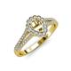 3 - Raisa Desire Semi Mount Halo Engagement Ring 