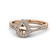 1 - Raisa Desire Semi Mount Halo Engagement Ring 