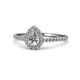 1 - Alba Desire Semi Mount Halo Engagement Ring 