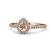 1 - Alba Desire Semi Mount Halo Engagement Ring 