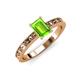 3 - Niah Classic 7x5 mm Emerald Shape Peridot Solitaire Engagement Ring 