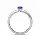 4 - Niah Classic 7x5 mm Emerald Shape Tanzanite Solitaire Engagement Ring 