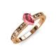 3 - Niah Classic 7x5 mm Oval Shape Pink Tourmaline Solitaire Engagement Ring 