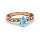 2 - Niah Classic 7x5 mm Oval Shape Blue Topaz Solitaire Engagement Ring 