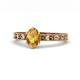 1 - Niah Classic 7x5 mm Oval Shape Citrine Solitaire Engagement Ring 